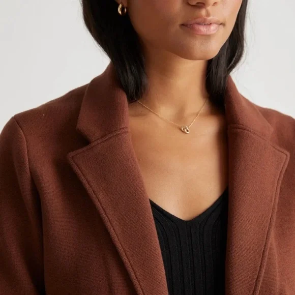 Quince 100% Organic Cotton Knit Blazer - Picture 5 of 11
